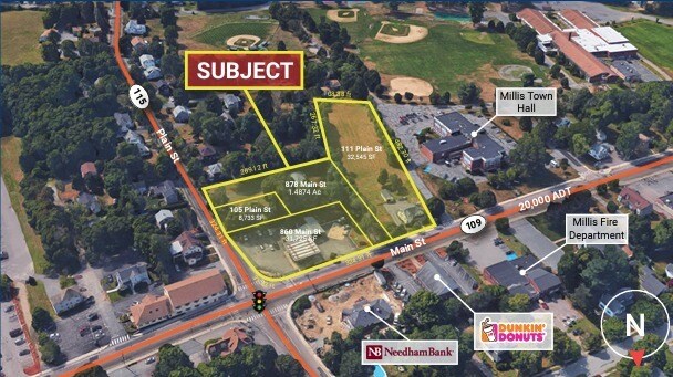 Primary Photo Of 860 Main St, Millis-Clicquot Land For Sale
