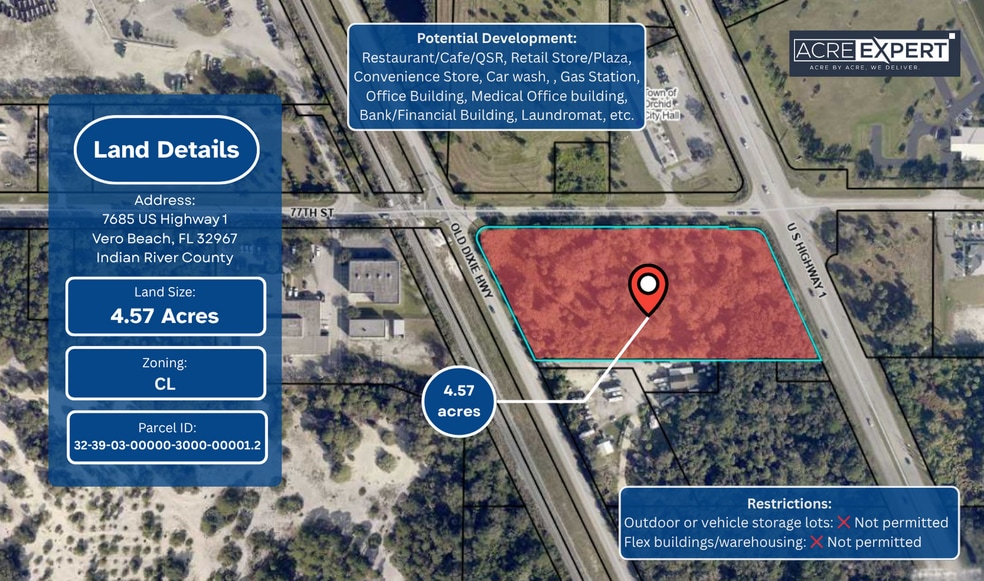 Primary Photo Of 7685 U.S. 1 Hwy, Vero Beach Land For Sale