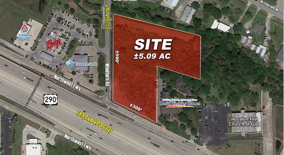 Primary Photo Of Northwest Fwy & Windfern Rd, Houston Land For Sale