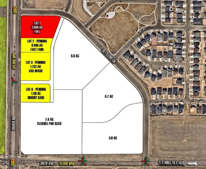 Primary Photo Of NWC East 96th Ave & Tower Rd, Commerce City Land For Lease