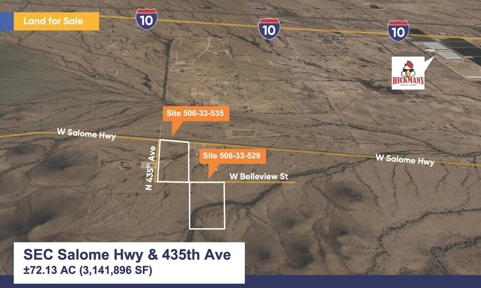 Primary Photo Of W Salome Hwy @ N 435th Ave, Tonopah Land For Sale