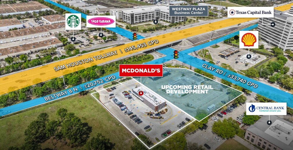 Primary Photo Of 4320 W Sam Houston Pky N, Houston Fast Food For Sale