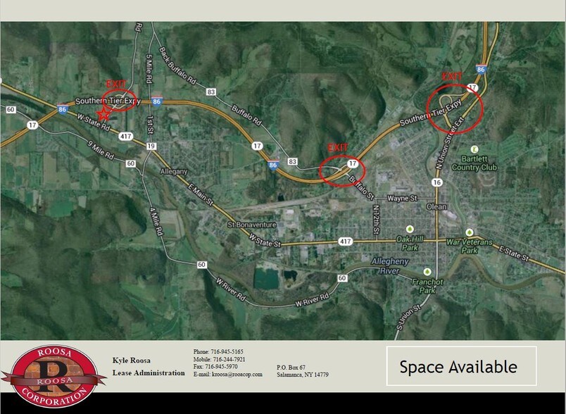 More Photos Of Interestate 86 at Exit 24, Allegany Township Land For Sale