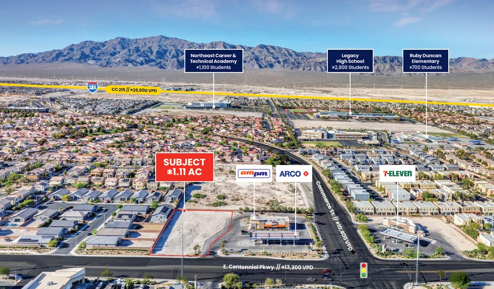 Primary Photo Of NW Corner Centennial & Commerce, North Las Vegas Land For Sale
