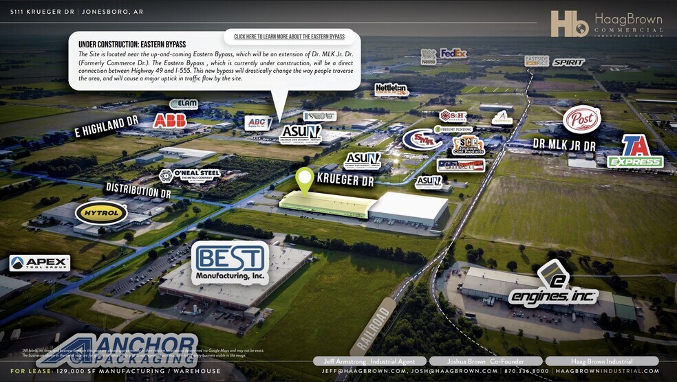 More Photos Of 5111 Krueger Dr, Jonesboro Warehouse For Lease
