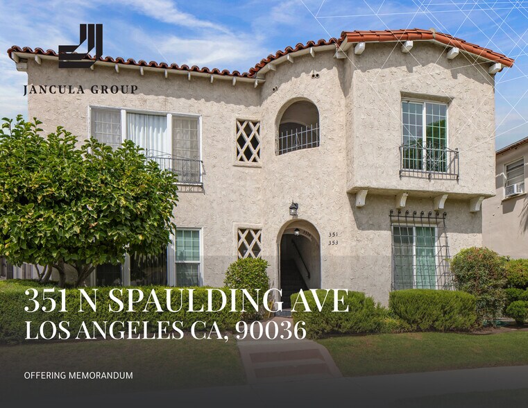 Primary Photo Of 351 N Spaulding Ave, Los Angeles Apartments For Sale