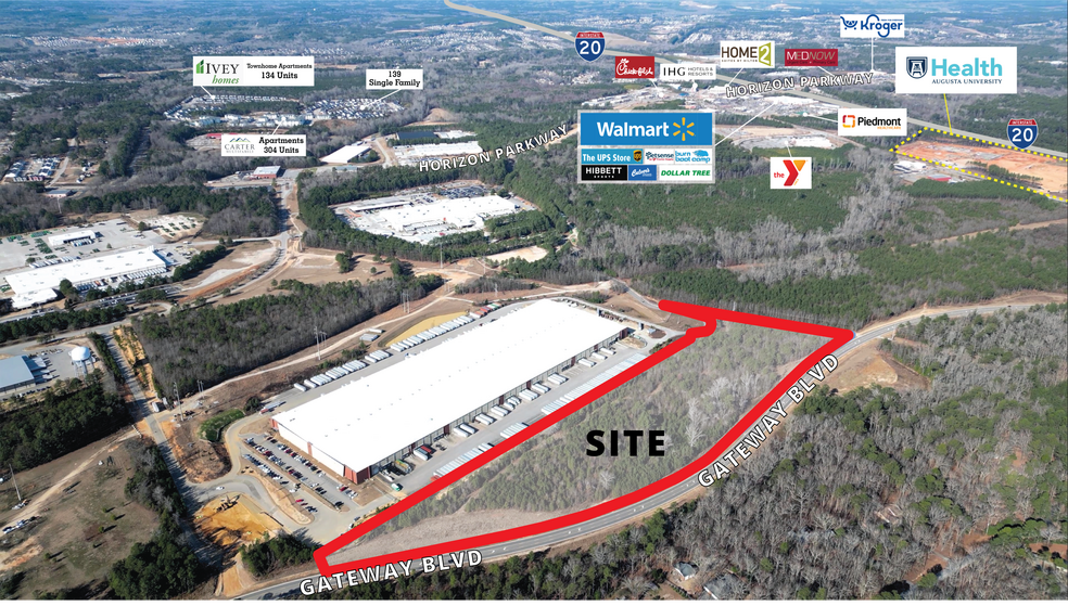 Primary Photo Of 15.79 AC Gateway blvd, Grovetown Land For Sale