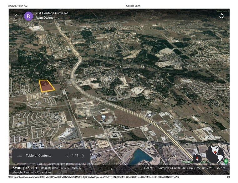 More Photos Of 204 Heritage Grove Rd., Leander Land For Sale