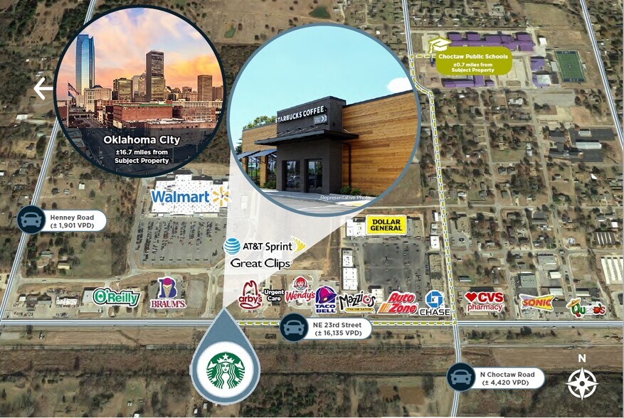 More Photos Of 14307 NE 23rd St, Choctaw Restaurant For Sale