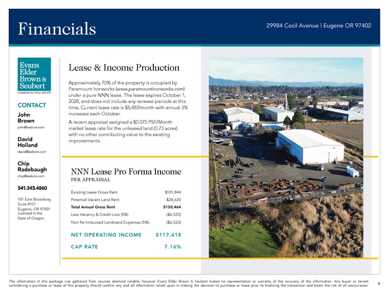 More Photos Of 29984 Cecil Ave, Eugene Warehouse For Sale