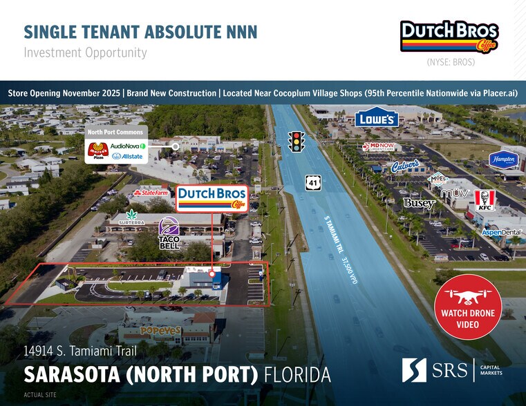 Primary Photo Of 14914 Tamiami Trl, North Port Fast Food For Sale