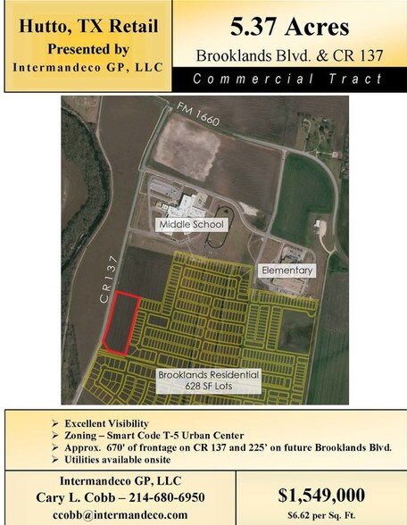 More Photos Of CR137 & Future Brooklands Blvd, Hutto Land For Sale
