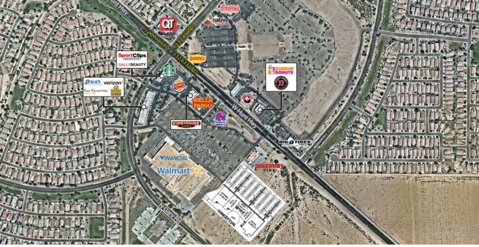 Primary Photo Of Hunt Hwy & Gary Rd, Queen Creek Land For Sale
