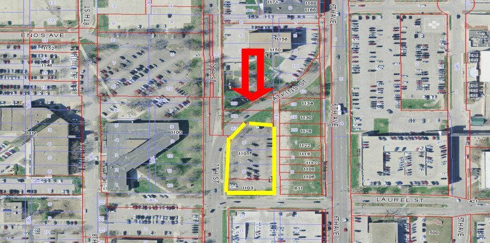 Primary Photo Of 1103-1105 7th St, Des Moines Land For Lease