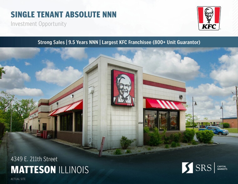 Primary Photo Of 4349 211th St, Matteson Fast Food For Sale