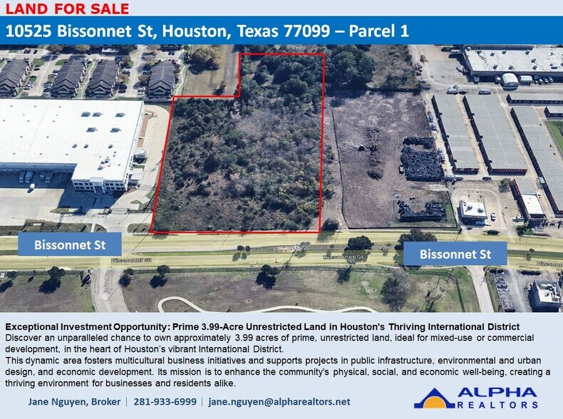 Primary Photo Of 10525 Bissonnet St, Houston Land For Sale