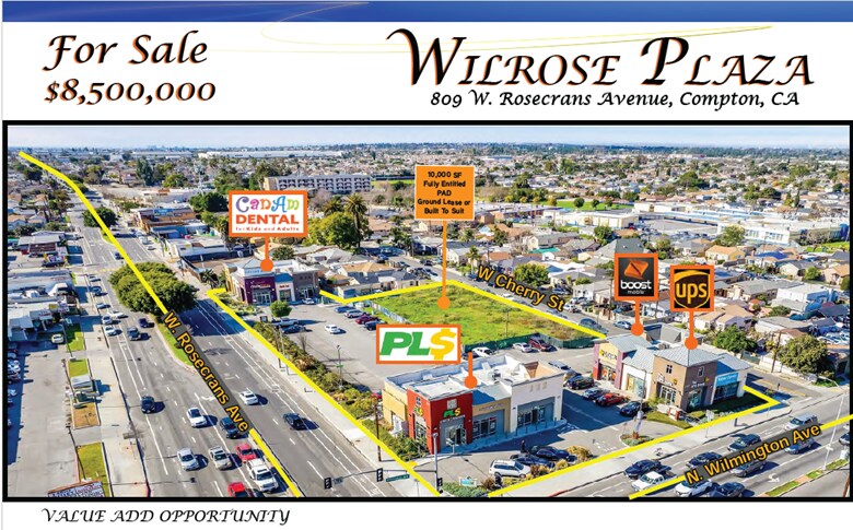 More Photos Of 809 W Rosecrans Ave, Compton Storefront Retail Office For Sale