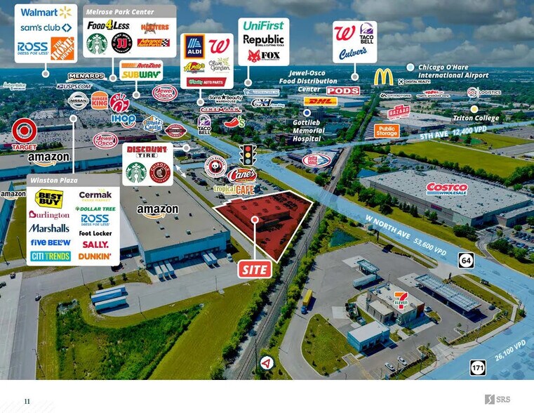 More Photos Of 200 W North Ave, Melrose Park Freestanding For Sale