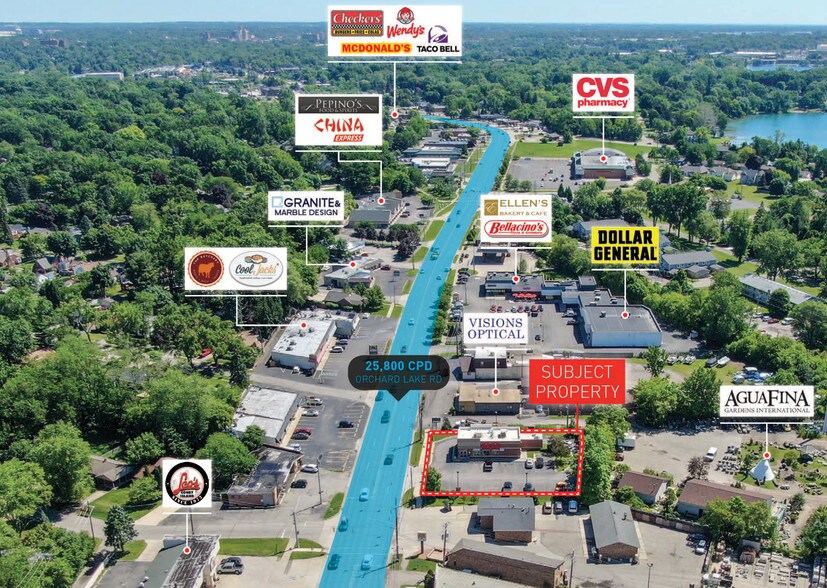 More Photos Of 2635 Orchard Lake Rd, Sylvan Lake Freestanding For Lease