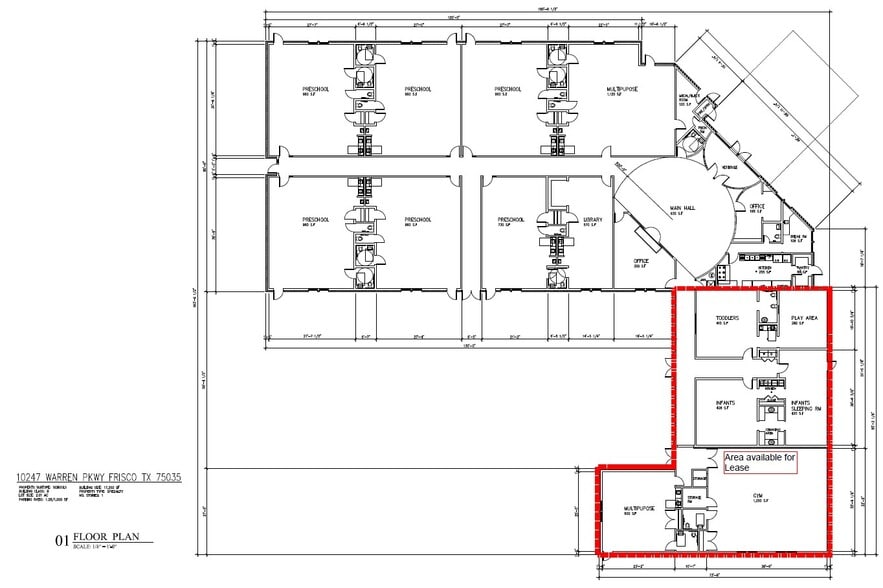 More Photos Of 10247 Warren Pky, Frisco Daycare Center For Lease