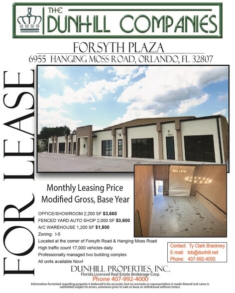 More Photos Of 6955-6973 Hanging Moss Rd, Orlando Warehouse For Lease