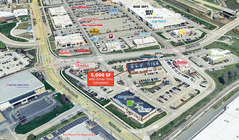 More Photos Of 112 Spinder Dr, East Peoria General Retail For Lease