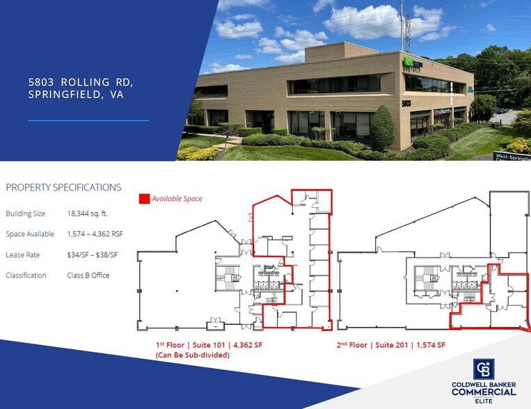 More Photos Of 5803 Rolling Rd, Springfield Office For Lease