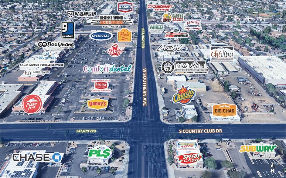 More Photos Of Country Club Dr.& Southern Ave, Mesa Fast Food For Lease