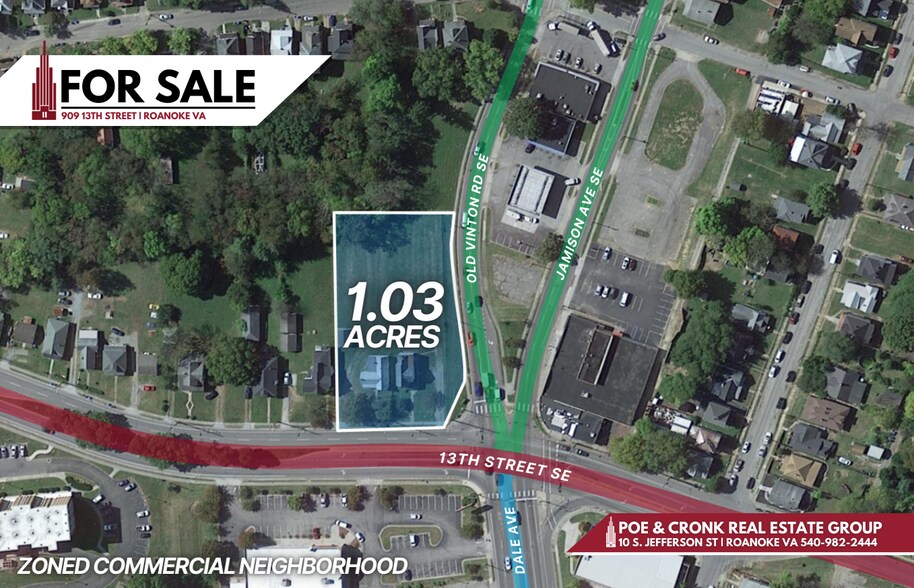 Primary Photo Of 909 13th St SE, Roanoke Land For Sale