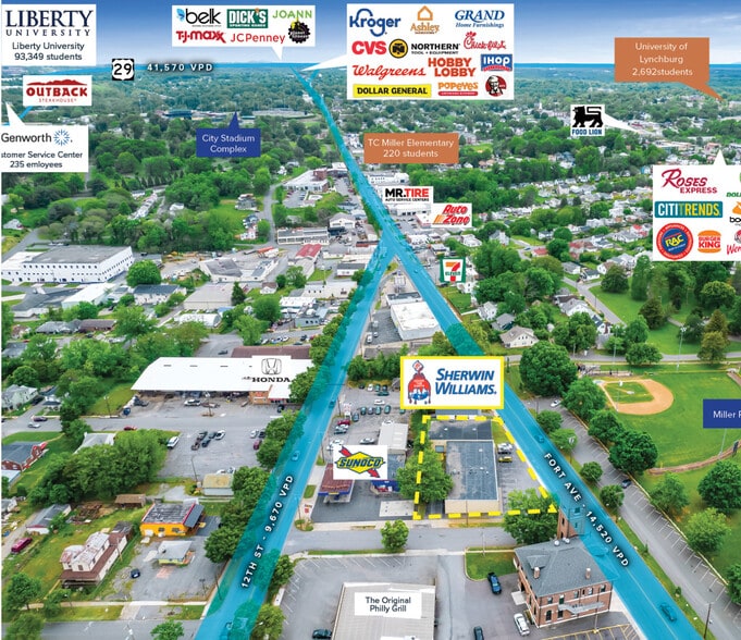 2100 Fort Ave, Lynchburg, VA 24501 Freestanding For Sale