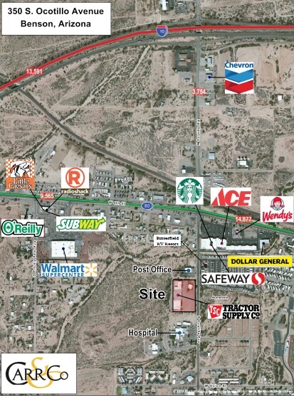 More Photos Of 306-362 S Ocotillo Ave, Benson Storefront Retail Office For Lease