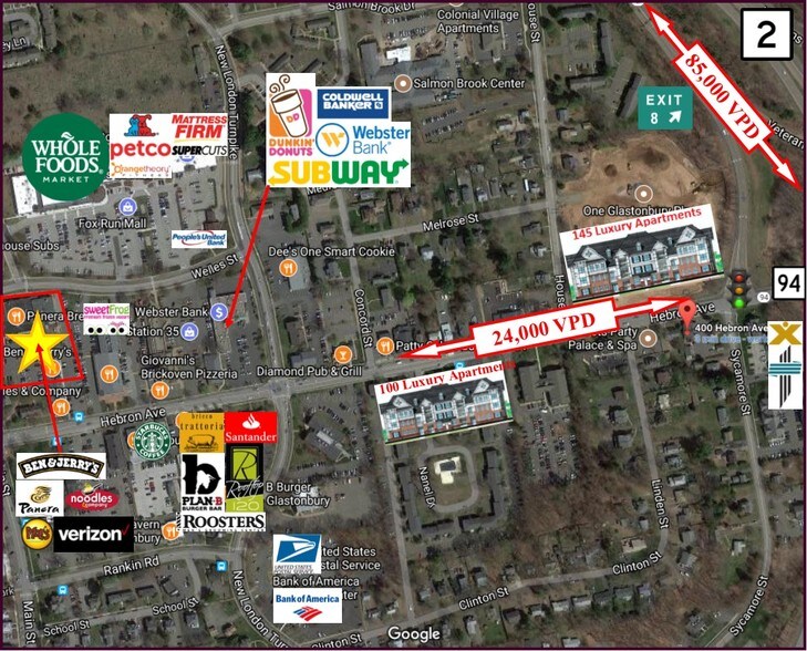 More Photos Of 2450 Main St, Glastonbury Unknown For Lease