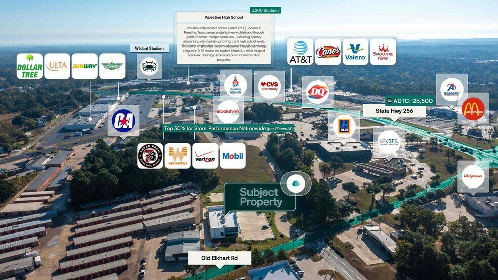 More Photos Of 414 Old Elkhart rd, Palestine General Retail For Sale