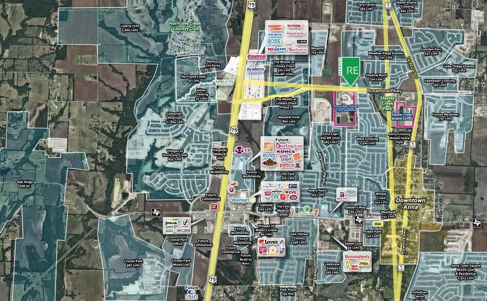 More Photos Of NWC of West Crossing & Rosamond Pkwy blvd, Anna Storefront For Lease