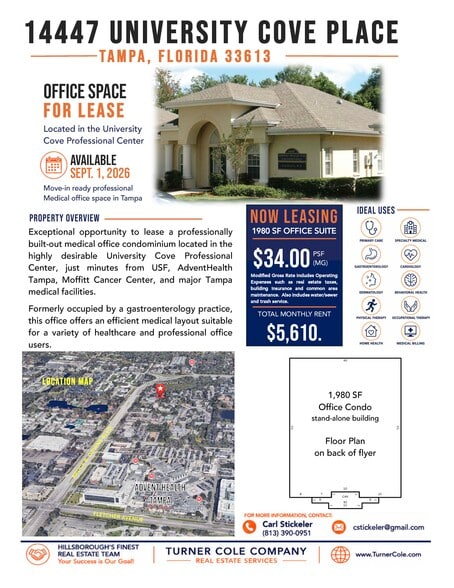More Photos Of 14447 University Cove Pl, Tampa Office For Lease
