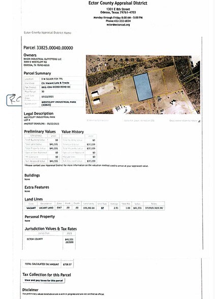 More Photos Of 14050 W Silver Fox Trl, Odessa Warehouse For Lease