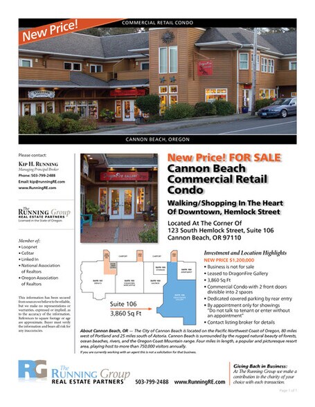 More Photos Of 123 S Hemlock St, Cannon Beach Storefront For Sale