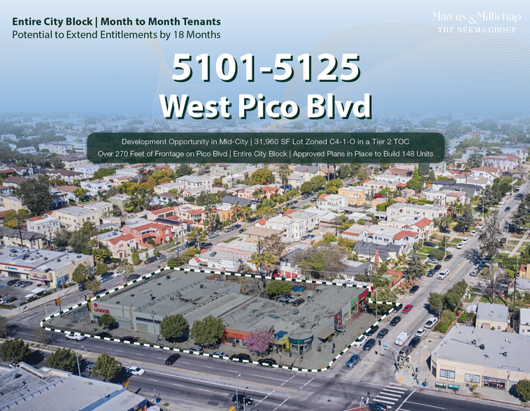 Primary Photo Of 5101 W Pico Blvd, Los Angeles Land For Sale