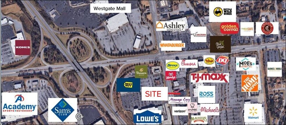 More Photos Of 115 E Blackstock Rd, Spartanburg General Retail For Lease