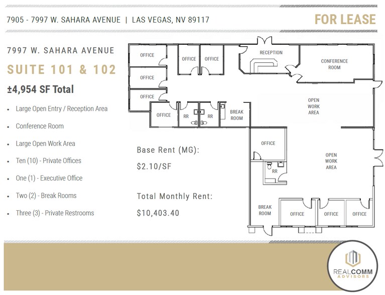 More Photos Of 7905-7995 W Sahara Ave, Las Vegas Unknown For Lease