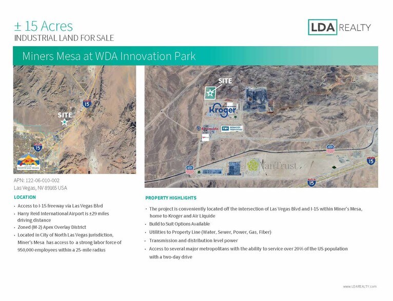 Primary Photo Of N Terryl B Adams St, Las Vegas Land For Sale