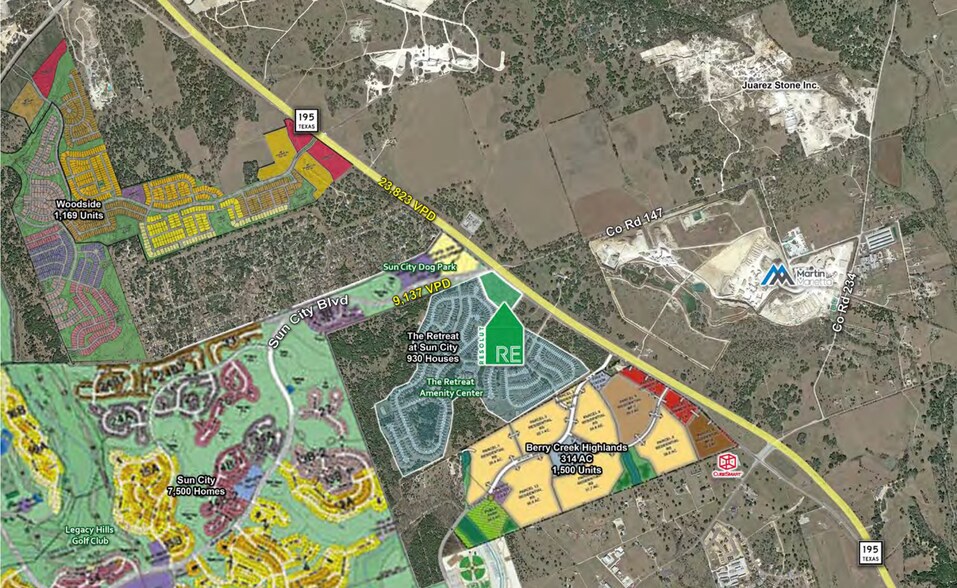 More Photos Of TX-195 & Sun City Blvd, Georgetown Unknown For Lease