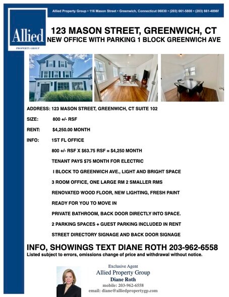 More Photos Of 123 Mason St, Greenwich Office For Lease