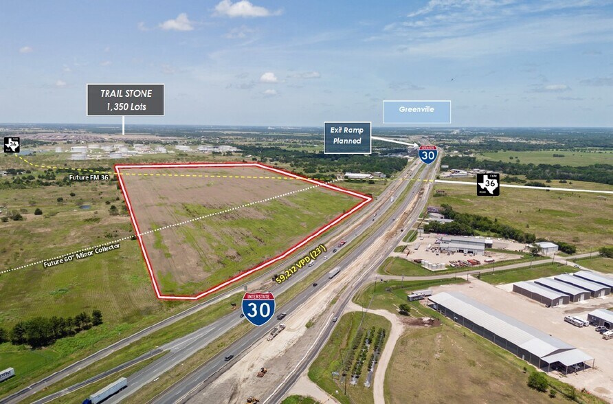 More Photos Of Interstate 30 Frontage Road @ FM 36, Caddo Mills Land For Sale