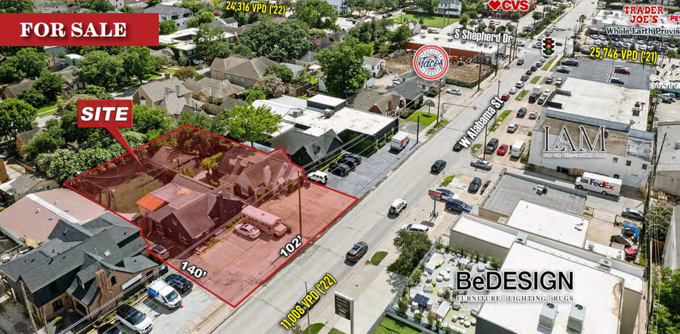 Primary Photo Of 2019-2025 W Alabama St, Houston Land For Sale