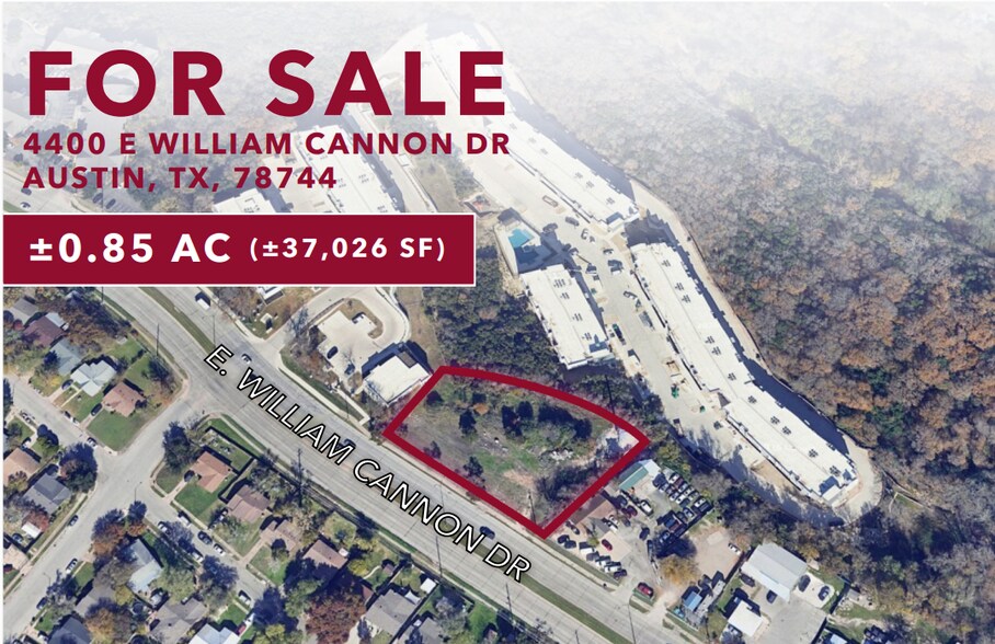 Primary Photo Of 4400 William Cannon dr, Austin Land For Sale