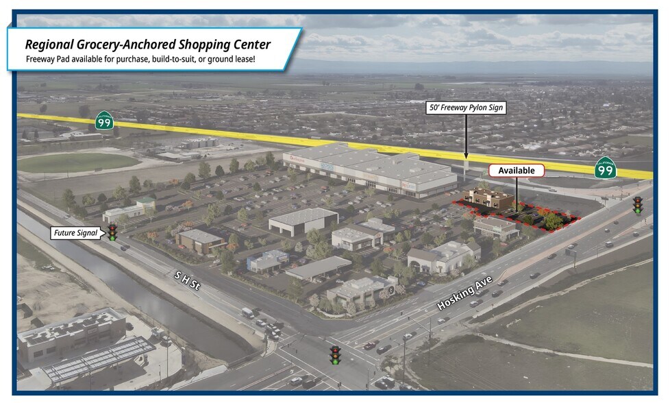 Primary Photo Of Hosking Ave @ CA-99, Bakersfield Land For Sale