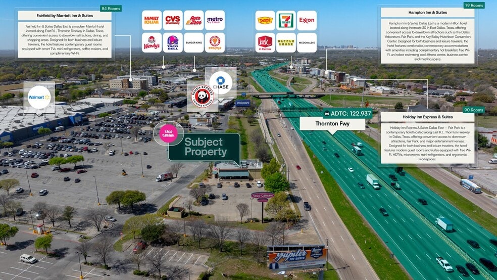 More Photos Of 9210 E R L Thornton Fwy, Dallas Fast Food For Sale