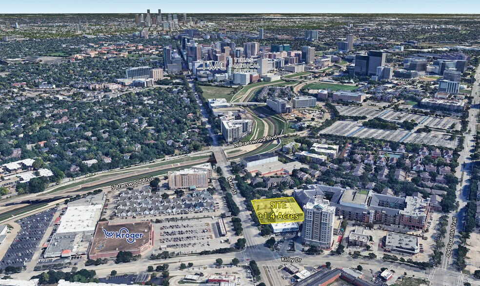 Primary Photo Of 7807 Main St, Houston Land For Lease