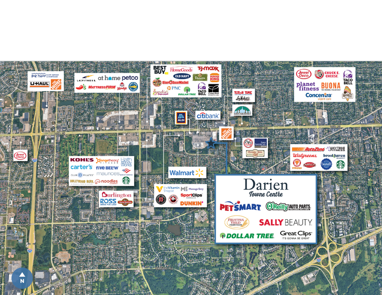 More Photos Of 2105-2187 75th St, Darien Storefront For Sale
